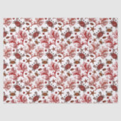 かわいいビーチカニのタイル模様パーティー組織 薄葉紙 (正面)