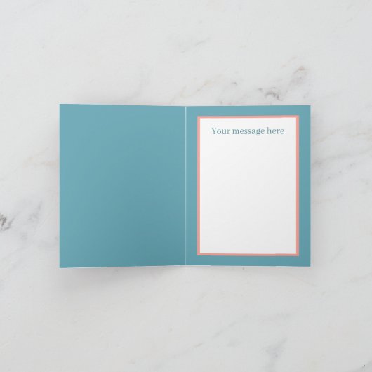 かわいいビーチカニの恋人にメッセージを追加 カード (内部)