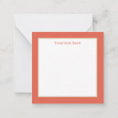 かわいいビーチカニ追加文字 ノートカード (裏面)