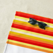 かわいいビーチカニ追加文字 ビーチタオル (インサイチュ)