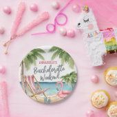 かわいいビーチガールズウィークエンドバチェロレッテ ペーパープレート (パーティー)