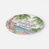 かわいいビーチガールズウィークエンドバチェロレッテ ペーパープレート (アングル)