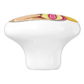 かわいいビーチガールドロワーノブ セラミックノブ (側面)