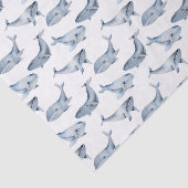 かわいいビーチクジラのタイルパーティー 薄葉紙 (詳細)