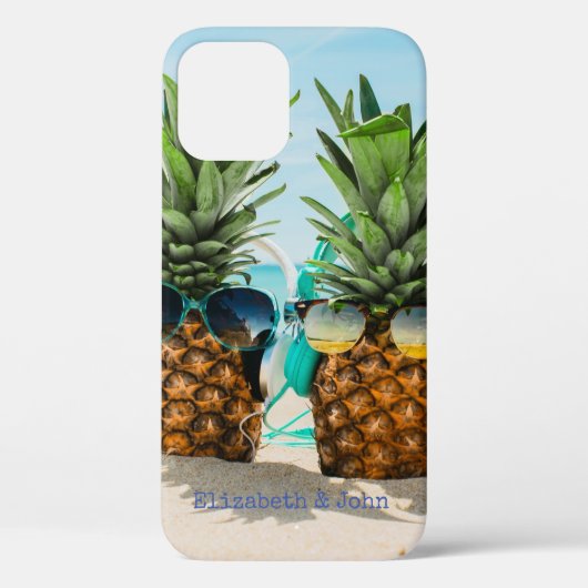 かわいいビーチクールパイナップル Case-Mate iPhoneケース (裏面)