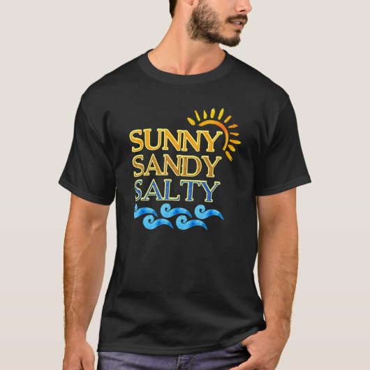 かわいいビーチサニーサンディサルティ Tシャツ (正面)