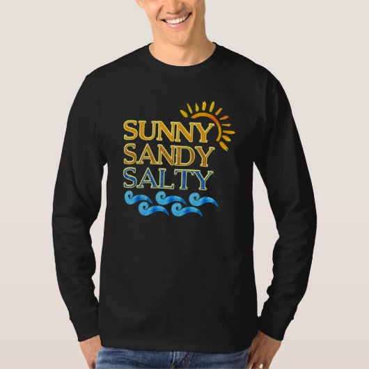 かわいいビーチサニーサンディサルティ Tシャツ (正面)