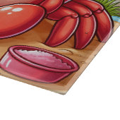 かわいいビーチスイカカニ カッティングボード (角)