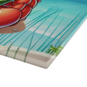 かわいいビーチスイカカニ カッティングボード (角)