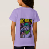 かわいいビーチドッグの夏Tシャツ Tシャツ (裏面)