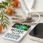 かわいいビーチハウスシーサイドキーチェーン キーホルダー (正面右)