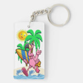 かわいいビーチハウスシーサイドキーチェーン キーホルダー (裏面)