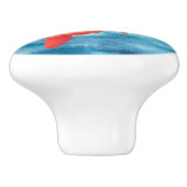 かわいいビーチハウスロブスターラバーデコール セラミックノブ (側面)