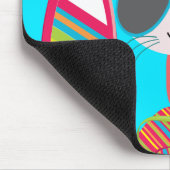 かわいいビーチバムキティキャットサングラスビーチボール マウスパッド (コーナー)