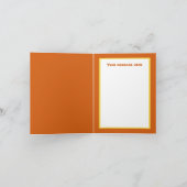 かわいいビーチパイナップル追加文字 カード (内部)