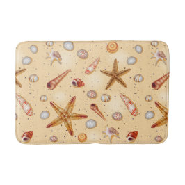 かわいいビーチヒトデ模様バスマット バスマット