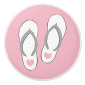 かわいいビーチビーチサンダルドアとドロワープルノブ セラミックノブ (正面)