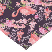 かわいいビーチピンクのフラミンゴパターンテーブルランナー ショートテーブルランナー (コーナー)