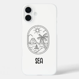 かわいいビーチフォンケース iPhone 16 PLUSケース