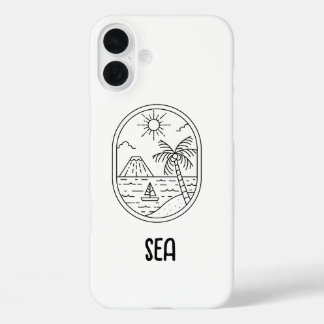 かわいいビーチフォンケース iPhone 16 PLUSケース