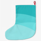 かわいいビーチマーメイドクリスマスホリデイ ラージクリスマスストッキング (裏面)