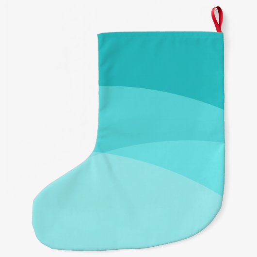 かわいいビーチマーメイドクリスマスホリデイ ラージクリスマスストッキング (裏面)