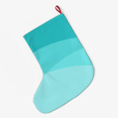 かわいいビーチマーメイドクリスマスホリデイ ラージクリスマスストッキング (裏面 (吊り時))