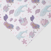 かわいいビーチマーメイドタイルパーティー 薄葉紙 (詳細)