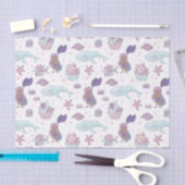 かわいいビーチマーメイドタイルパーティー 薄葉紙 (クラフト)