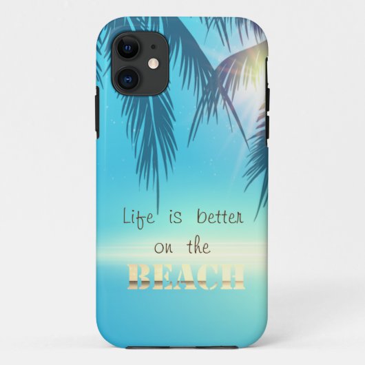かわいいビーチヤシの葉 Case-Mate iPhoneケース (裏面)