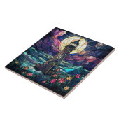 かわいいビーチライトハウス愛好家 タイル (側面)