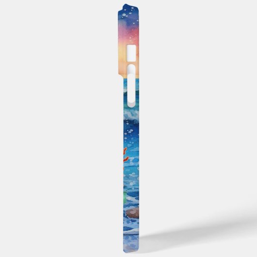 かわいいビーチ人魚の名前を追加 Case-Mate iPhoneケース (裏面 / 左)