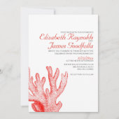 かわいいビーチ目的地の結婚式の招待状 招待状 (正面)