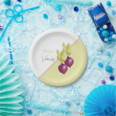 かわいいビーツのラブウォーターカラー絵を描手 ペーパープレート (パーティー)