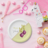 かわいいビーツのラブウォーターカラー絵を描手 ペーパープレート (パーティー)