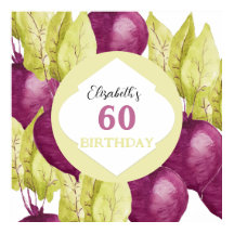 かわいいビーツ水彩画パーソナライズされた画