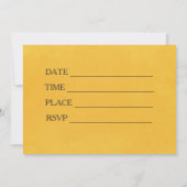 かわいいビーテーマ1st誕生日パーティの招待状カード 招待状 (裏面)