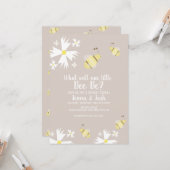 かわいいビーデイジーフローラ性表彰 カード (正面/裏面インサイチュ)