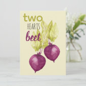 かわいいビートのバレンタイン ハート2つ シーズンカード (スタンド正面)