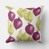 かわいいビートの水色のパターン クッション (正面)