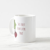 かわいいビートの漫画の勇気付けられる|のマグ コーヒーマグカップ (正面左)