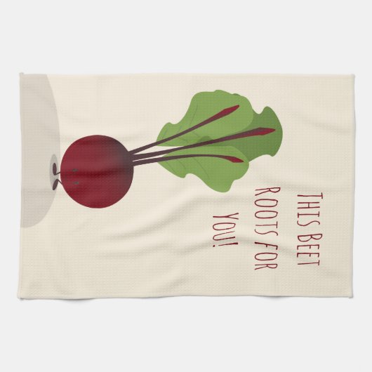 かわいいビートの漫画の勇気付けられる|の台所タオル キッチンタオル (横)