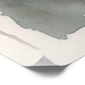 かわいいビーニーを着た愛らしいパグ ポスター (角)