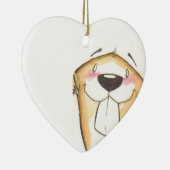 かわいいビーバーのオーナメント セラミックオーナメント (右)