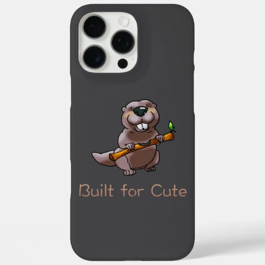 かわいいビーバーのキャラクター - かわいさのために作られた Case-Mate iPhoneケース (裏面)