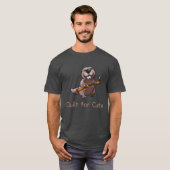 かわいいビーバーのキャラクター - かわいさのために作られた Tシャツ (正面フル)