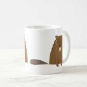 かわいいビーバーのマグ コーヒーマグカップ (正面右)
