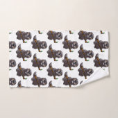 かわいいビーバーアニメ バスタオルセット (ハンドタオル)