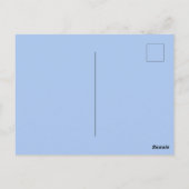 かわいいビーバーフラットカード ポストカード (裏面)