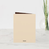 かわいいビーバー追加文字任意の目的 カード (裏面)